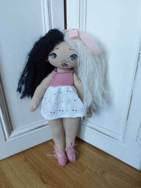 Muñeca pintada a mano (Pelo Bicolor)